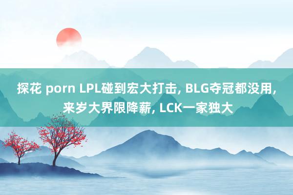 探花 porn LPL碰到宏大打击, BLG夺冠都没用, 来